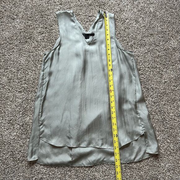 Theyskens' Theory light gray silk tank top size P - Picture 9 of 11